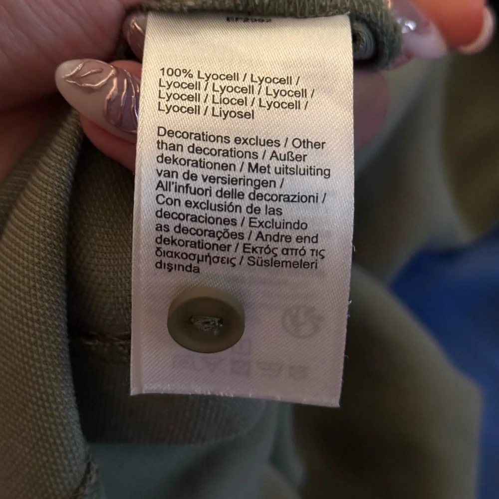 Lacoste Olive Green Button-Down Midi dress - Picture 8 of 8